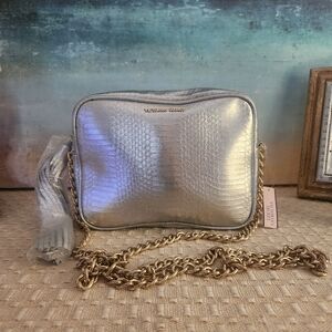 NEW Victoria's Secret Mixed Metal Chain Strap Crossbody Bag